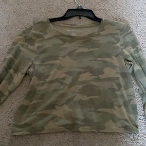 american eagle long sleeve crop top